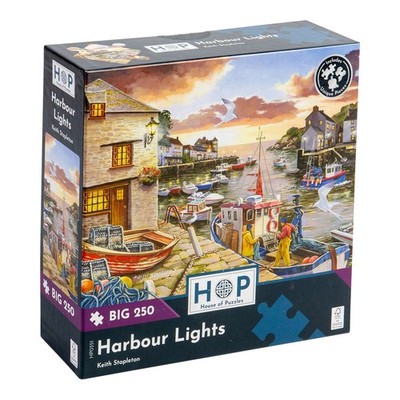 Das Haus der Puzzles, Hafenbeleuchtung, großes 250-teiliges Puzzle