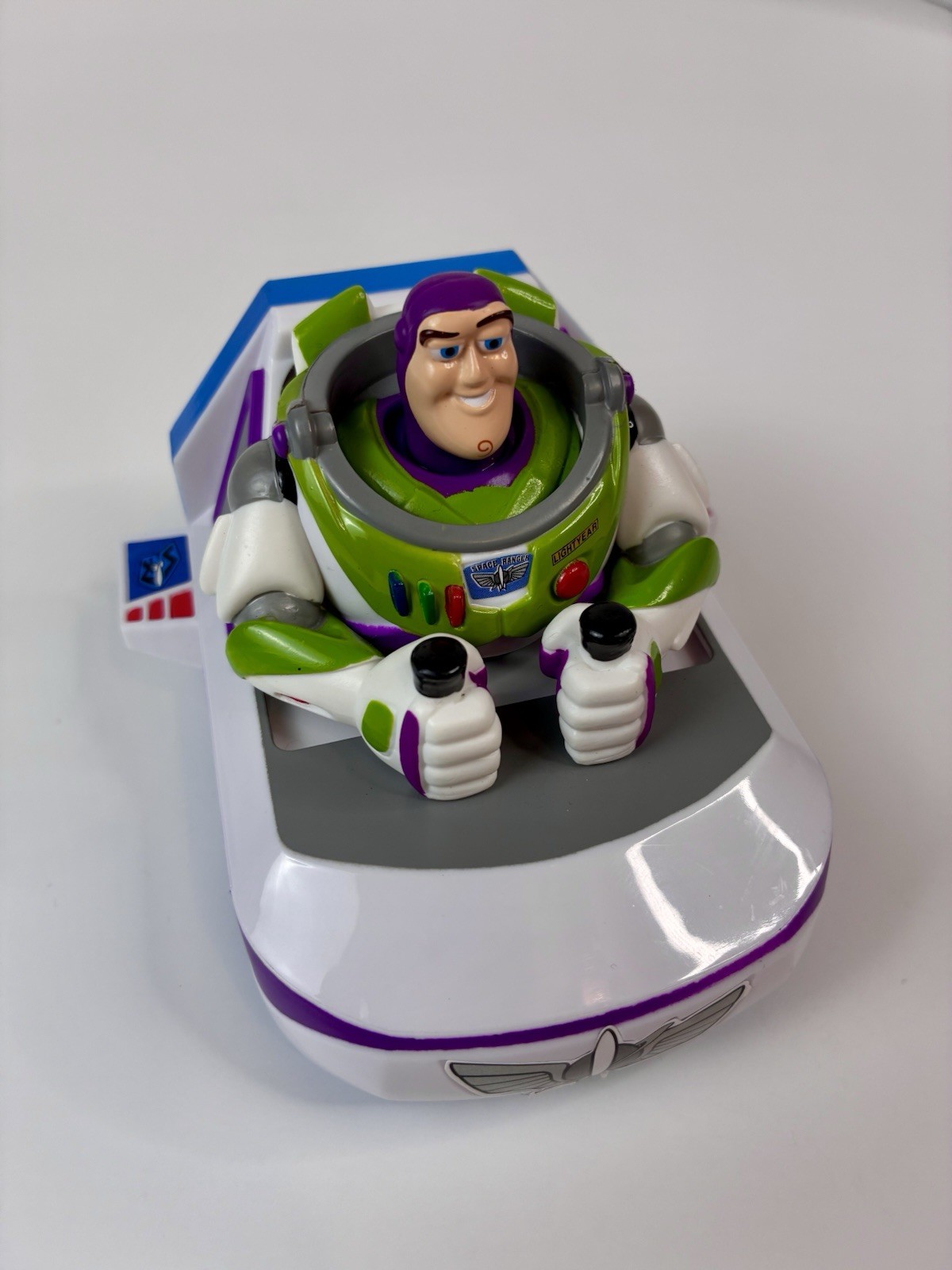 Disney World Parks Toy Story Buzz Lightyear Spaceship Pull Back Toy Car NEW