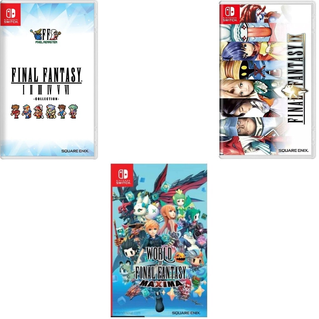 Final Fantasy I-VI Pixel Remaster Collection + IX + Maxima Switch