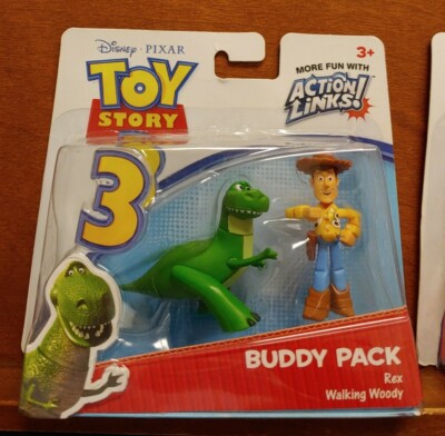 Set of Toy Story 3 Buddy Pack Disney Pixar Buzz Lightyear & Rex