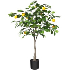 Kazeila Artificial Lemon Tree Plant 90cm Fake Plants Tree Faux Tall Plant for In