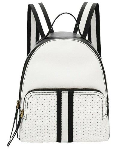 Fossil Elina Convertible Black Brown Floral Logo Backpack  display picture 3