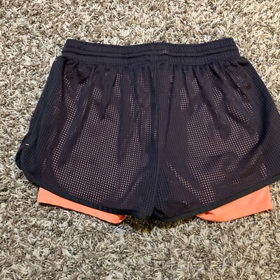 C9 Champion Shorts Womens Medium Gray Salmon Drawstring in