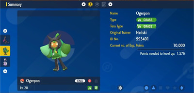 Pokemon Scarlet & Violet 6IV OGERPON Max EVs