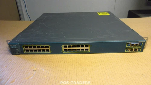 CISCO WS-C3550-24PWR-SMI PoE Inline Power Switch 24x 10/100 - INCL 2x GBICS