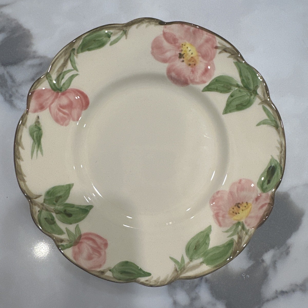 Vintage Franciscan Earthenware Desert Rose Desert Plates Set Of 4