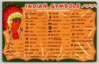 Native Americana~Indian Symbols & Their Meanings~Chief~Mirro-Krome~Vintage PC