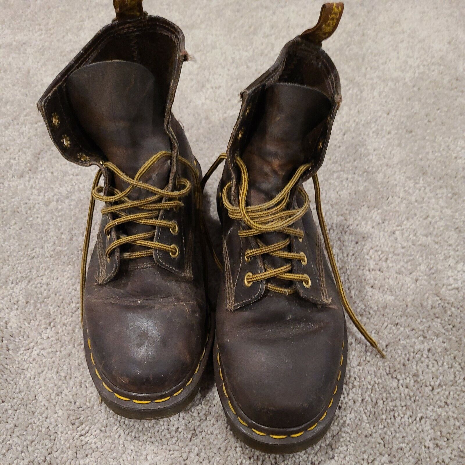 Dr Martens 1460 Women's 8-eye Brown Uk Sz The used | eBay