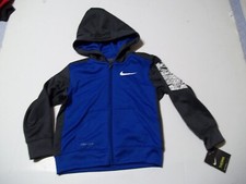 New NIKE baby boys zipper front hoodie track jacket performance 24 month
