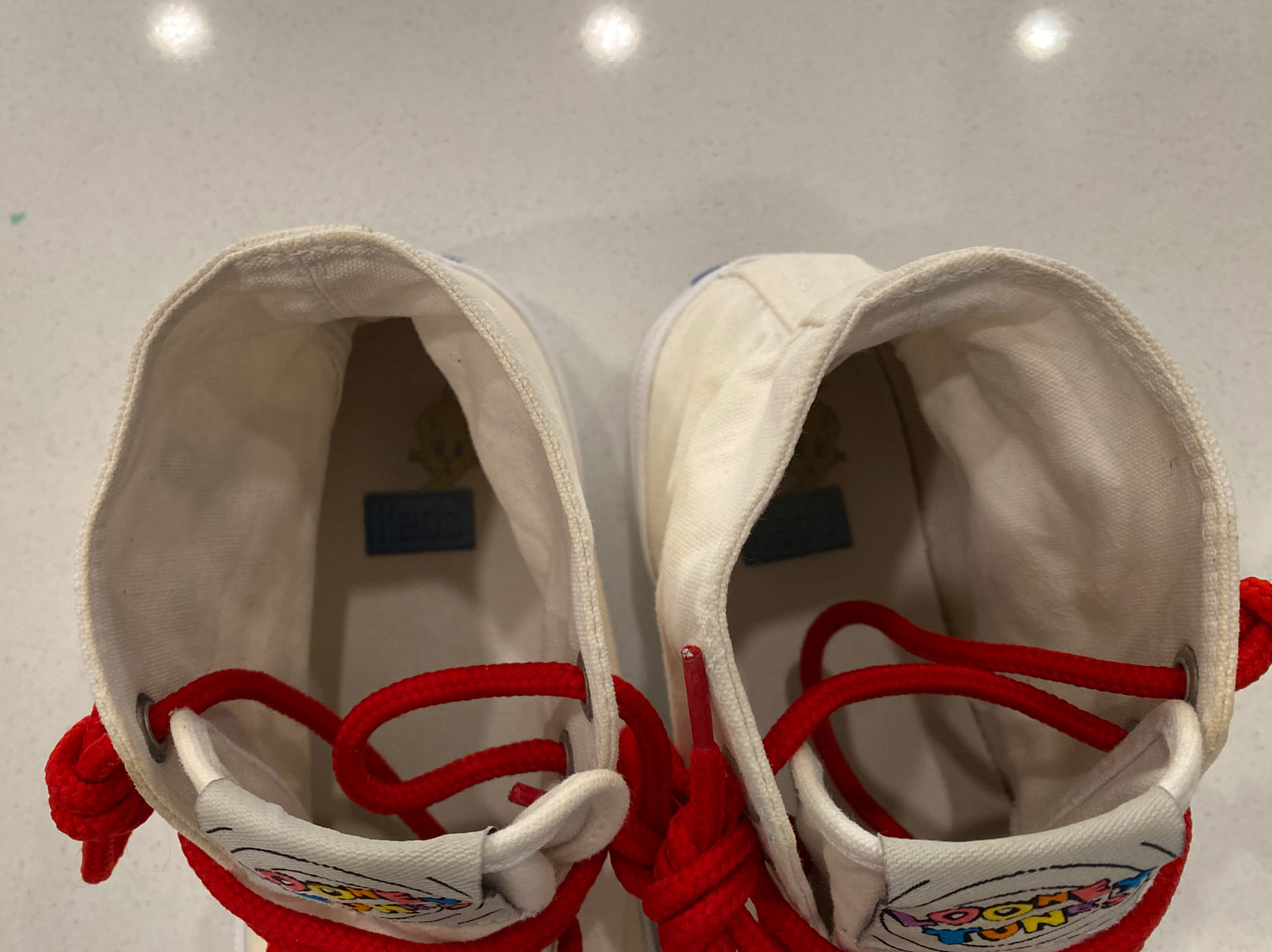 Chaussures Looney Tunes Tweety Bird Vintage 1999 - Taille US 6 Femme - Occasion