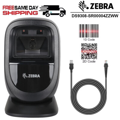 ZEBRA DS9308 DS9308-SR00004ZZWW POS LASER HANDS-FREE IMAGING BARCODE SCANNER