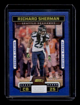 2023 Score Artist's Proof #187 Richard Sherman 12/35 - EXACT SCAN