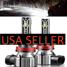 5k WHITE H11 H9 5000K LED Short Small Base Conversion Headlight Bulbs lasfit Kit