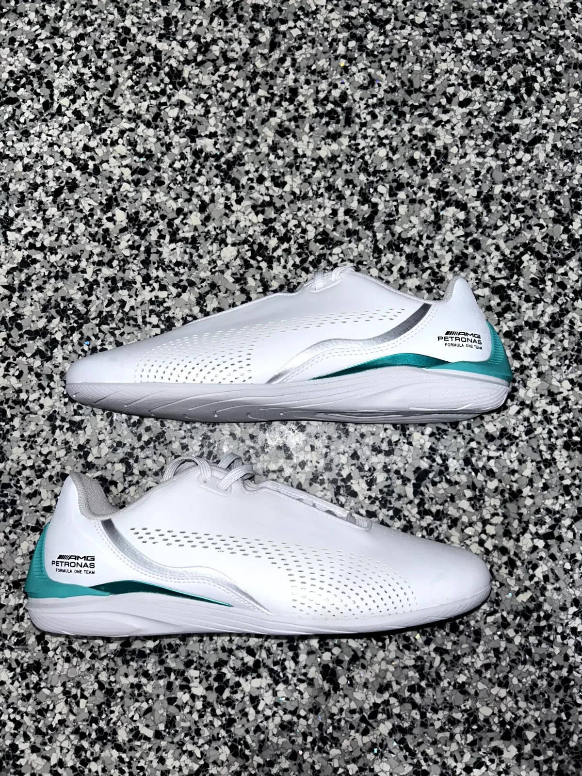 Puma Mercedes AMG Petronas MAPF1 Drift Cat Decima Mens White Sneakers Sz 8.5-13