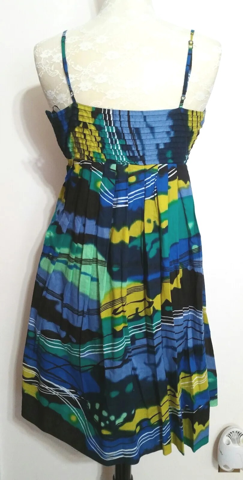 Calvin Klein Spaghetti Strap Multi Colored Lined … - image 7