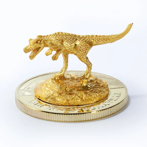 Somaliland 3D Sculpture Coin, Tyrannosaurus Rex, 100 Shillings, Dinosaurs 2019