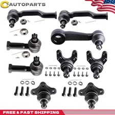 9pcs Front Tie Rod Ends Ball Joints Pitman Arm For 1987-1993 Mazda B2200 B2600