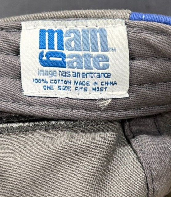 Summit Strap Back Cap Hat Main Gate Gray Racing E… - image 8