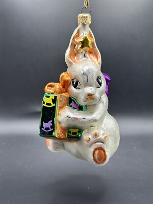 Christopher Radko THINKING OF YOU FAO Schwarz Easter Bunny