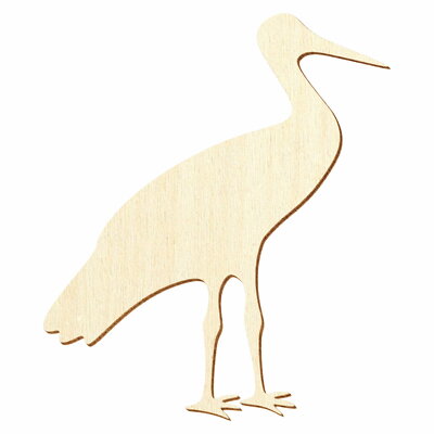 Holz Storch - Deko Basteln 5-50cm