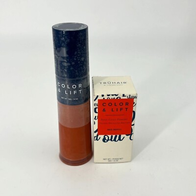 TRUHAIR Color & Lift Root Cover Up Red Refill Powder Gray Coverage 0.5oz