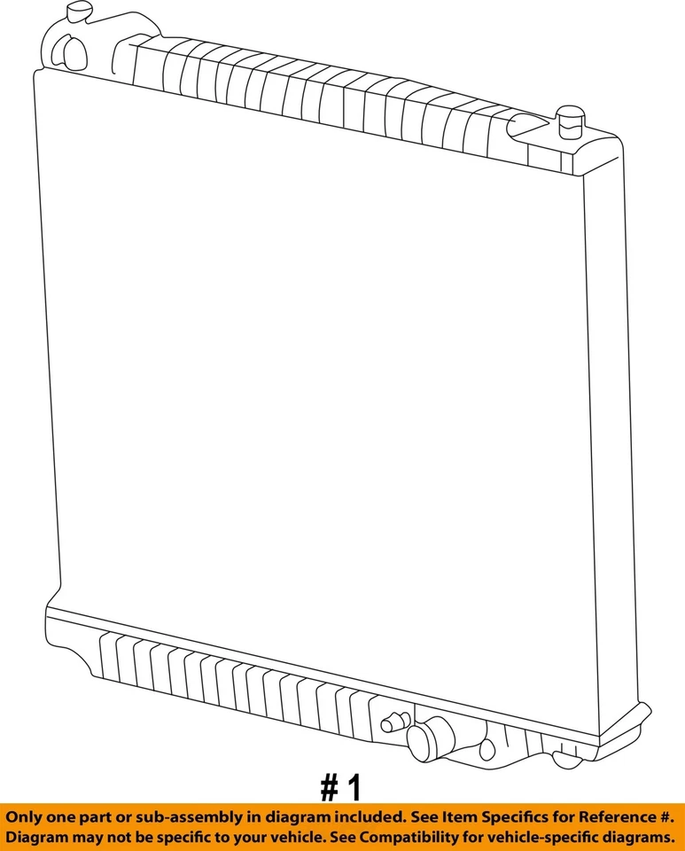 Used Radiator fits: 2005 Ford Excursion 8-445 7.3L diesel w/o integral transmiss - Imagem 4 de 4