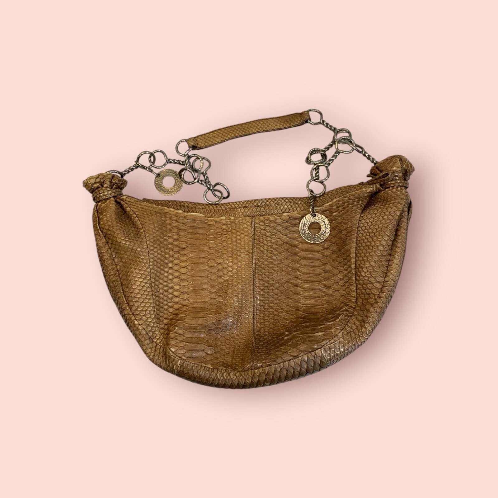 SALVATORE FERRAGAMO Brown Python Luxury Designer … - image 13