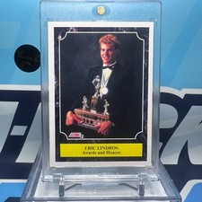 1991-92 Score American #355, ERIC LINDROS RC???Rookie Awards & Honors Card. rookie card picture