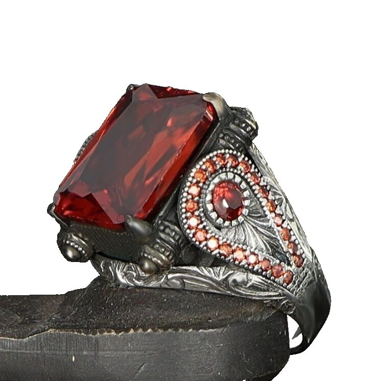 Anillo Circón Anillos para hombres 11.5