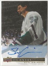 2020 2020-21 SP Signature Legends UD Canvas Legends Autographs #C93 Stu Grimson