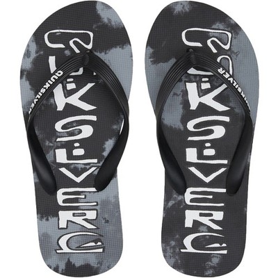 Quiksilver Kinder MoloKai Acid Drop Sommer Strand Sandalen Zehentrenner Flip Flops - schwarz