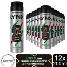 Lynx XL Anti-Perspirant 72-Hour Sweat Protection Deodorant 200ml, 12 Pack