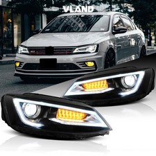 Vland Led Headlights For 2011-2018 Volkswagen Vw Jetta Front Lamps Wseuqnetial