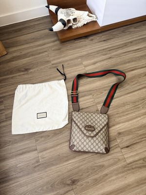 Gucci Men's Crossbody Bag Brown Canvas