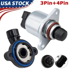 Throttle Position Sensor and Idle Air Control Valve Set For Cadillac GMC Chevy