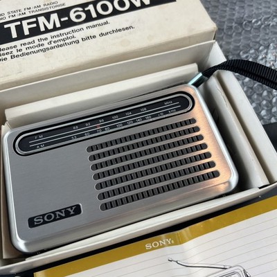 Vintage Sony TFM-6100W ~ FM/AM Transistor Pocketable Radio | eBay Vintage Sony TFM-6100W ~ FM/AM Transistor Pocketable Radio | eBay