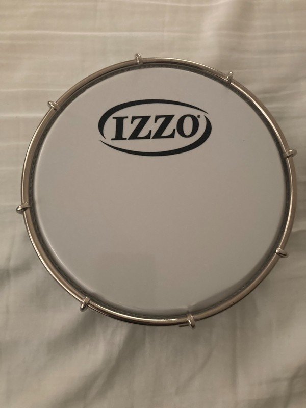 IZZO 6" Aluminum Tamborim drum from Brazil - Make some noise at the World Cup!!!