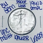 1941 D BU UNCIRCULATED LIBERTY WALKING SILVER HALFDOLLAR AUTHENTIC U.S.MINT 6228