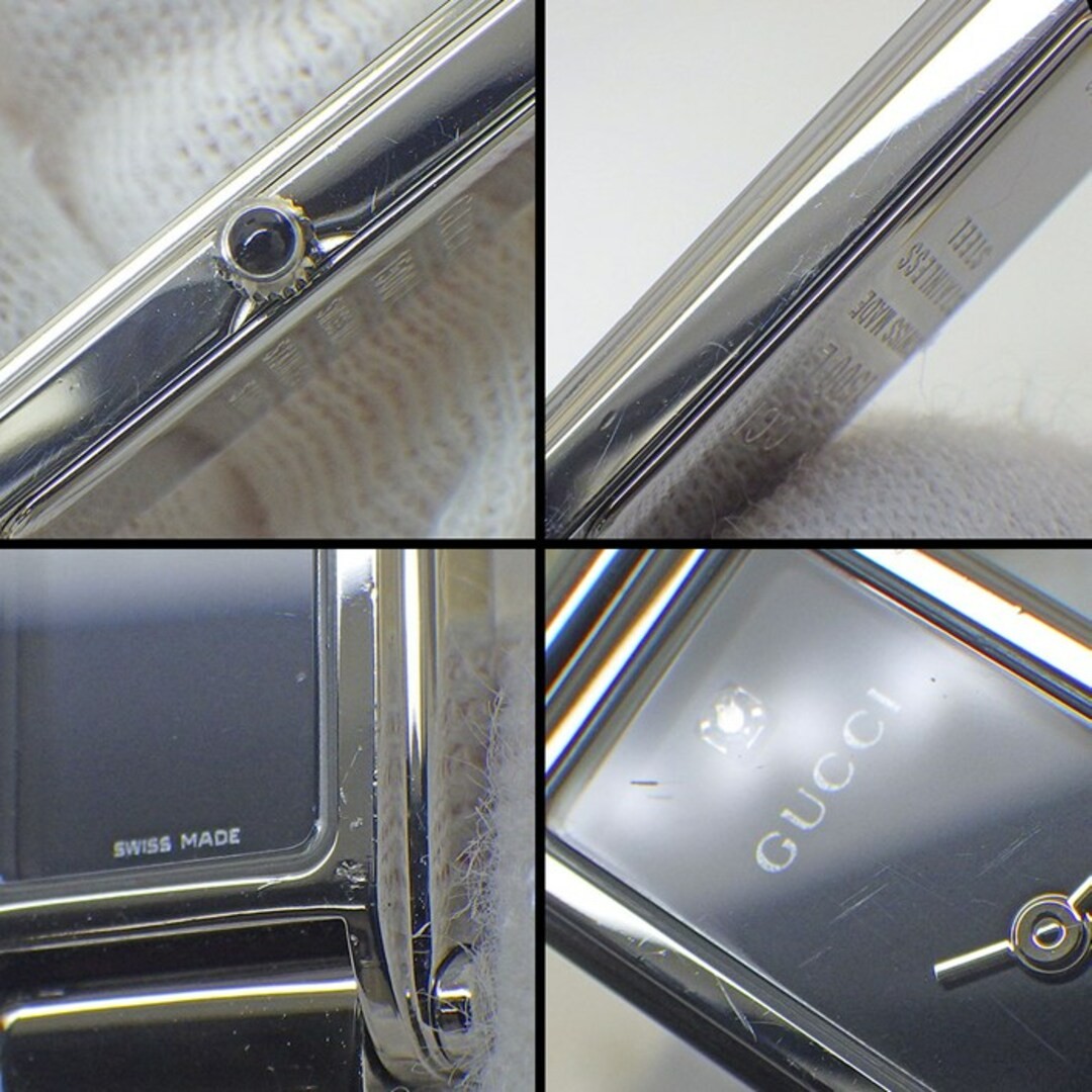 Gucci 1500L Rectangular Bangle Watch Diamond Blac… - image 6