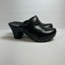 DANSKO Women’s 38 Studded Clogs Mules Block Heel Retro Classic Size 7.5