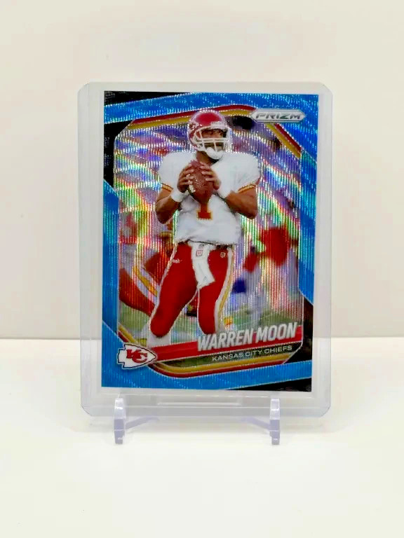 2025 Panini Prizm - Warren Moon #52 Blue Wave Prizm /230