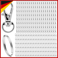 SchlüSselring Karabiner 320 StüCk Mit Drehgelenk Silber Basteln Selber Machen
