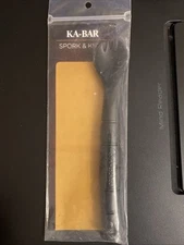 KA-BAR 9909 Tactical Black Spork Fixed Blade Knife Combo Camping Hunting Outdoor