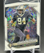 2025 Panini Prizm Cameron Jordan #199 White Disco Prizm New Orleans Saints