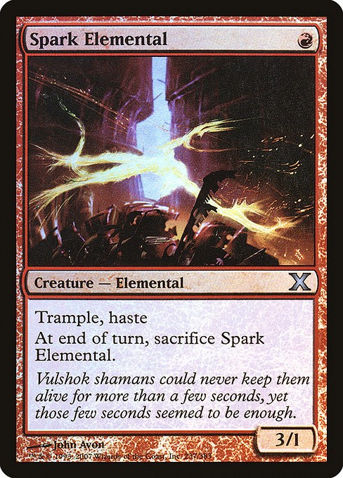 Spark Elemental NonFoil Tenth Edition 237 * NM MTG