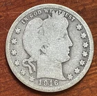 1916-D 25C Barber Quarter