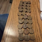 (1) lb Pound of Wheat pennies cents 150 copper pennies 1940s 1950s P and D