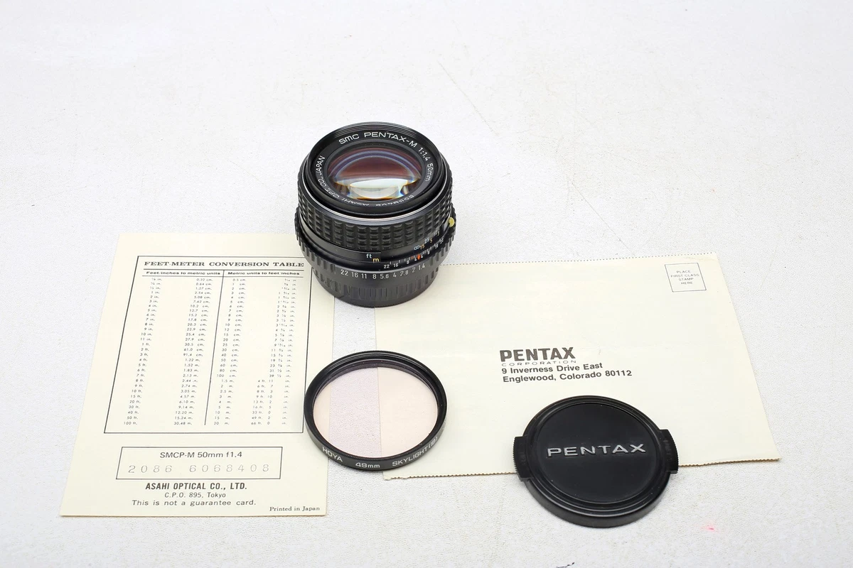 Pentax SMC f/1.4 Lenses 50mm Focal for sale - eBay