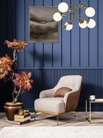 Sessel 1 Sitz Einsitzer Luxus Polster Sitz Design Grau Neu Wohnzimmer