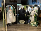 Lot - 3 Star Wars Kenner & Hasbro 12-inch Figures , Leia , Luke , And Palpatine